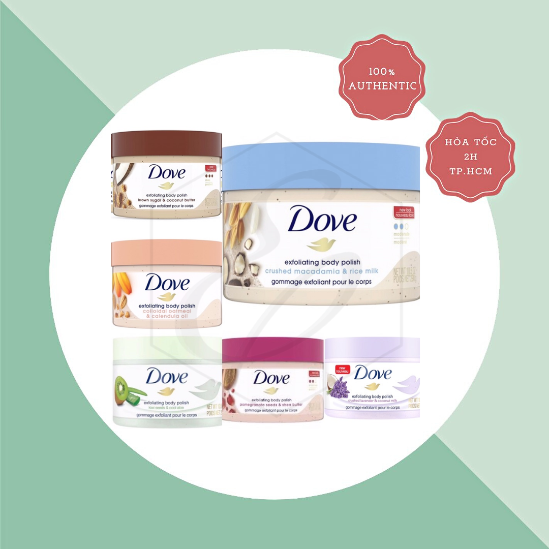Kem Tẩy Da Chết Body Dove Exfoliating Body Polish (Bản Mỹ) - 225ml